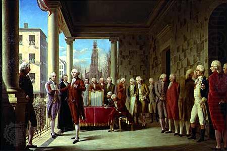 unknow artist the first President of the United States which took place on April 30, 1789. china oil painting image